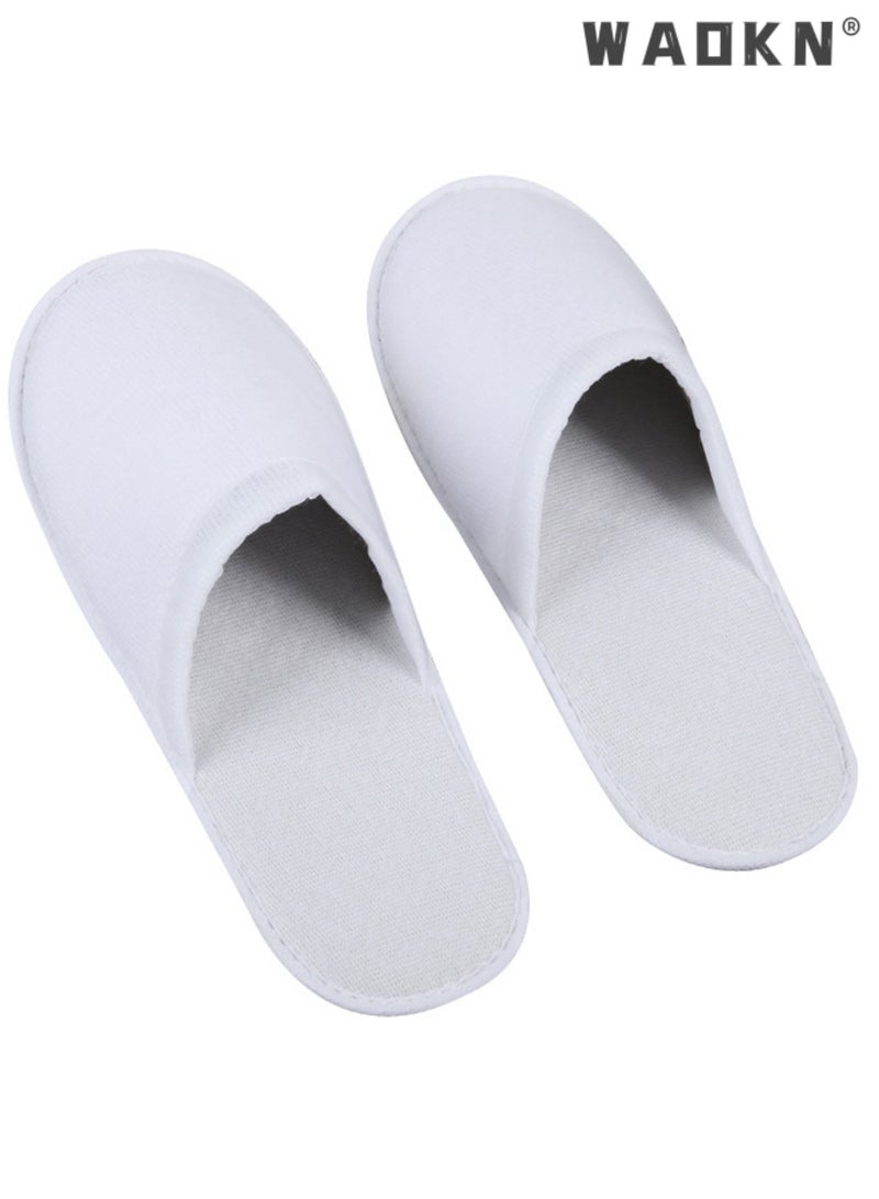 24 أزواج حذاء مسطحة, حذاء سبا عالمية للنساء والرجال, حذاء نصف قابلة للغسيل غير المنزلق, حذاء منزل قابلة لإعادة الاستخدام, حذاء فندق قابل للتصرف بالجملة للضيوف, حذاء إصبع القدم المغلق التنفس, حذاء الزفاف السفر - Image 4